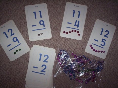 bead string subtraction