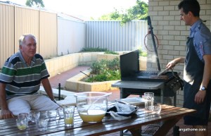 Back patio BBQ