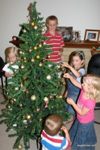decorating the tree 2012