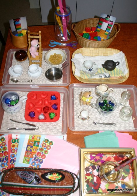 Twin's tot school activities